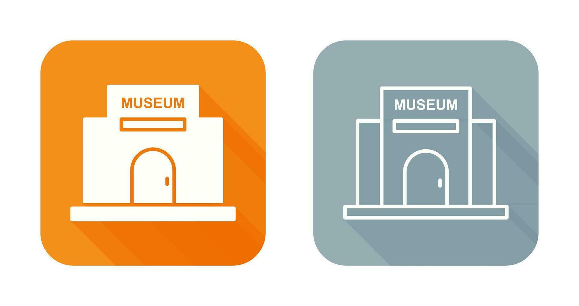 icono de vector de edificio de museo