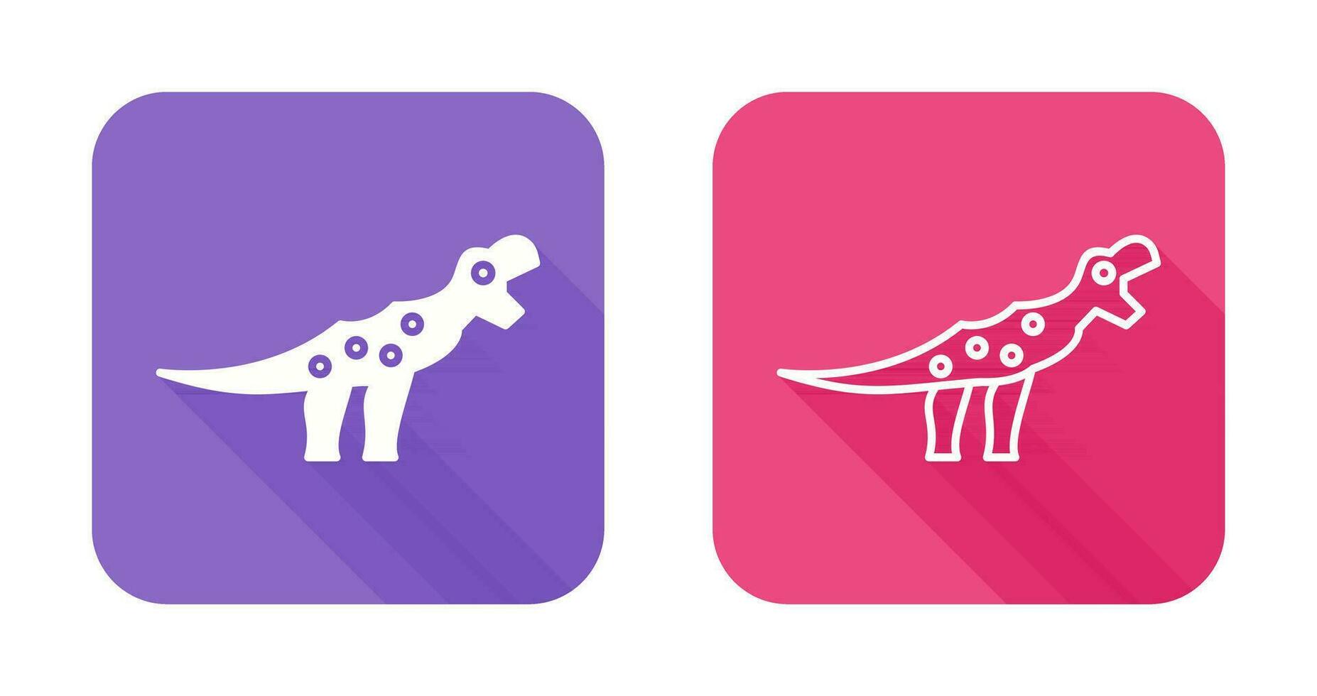 icono de vector de dinosaurio