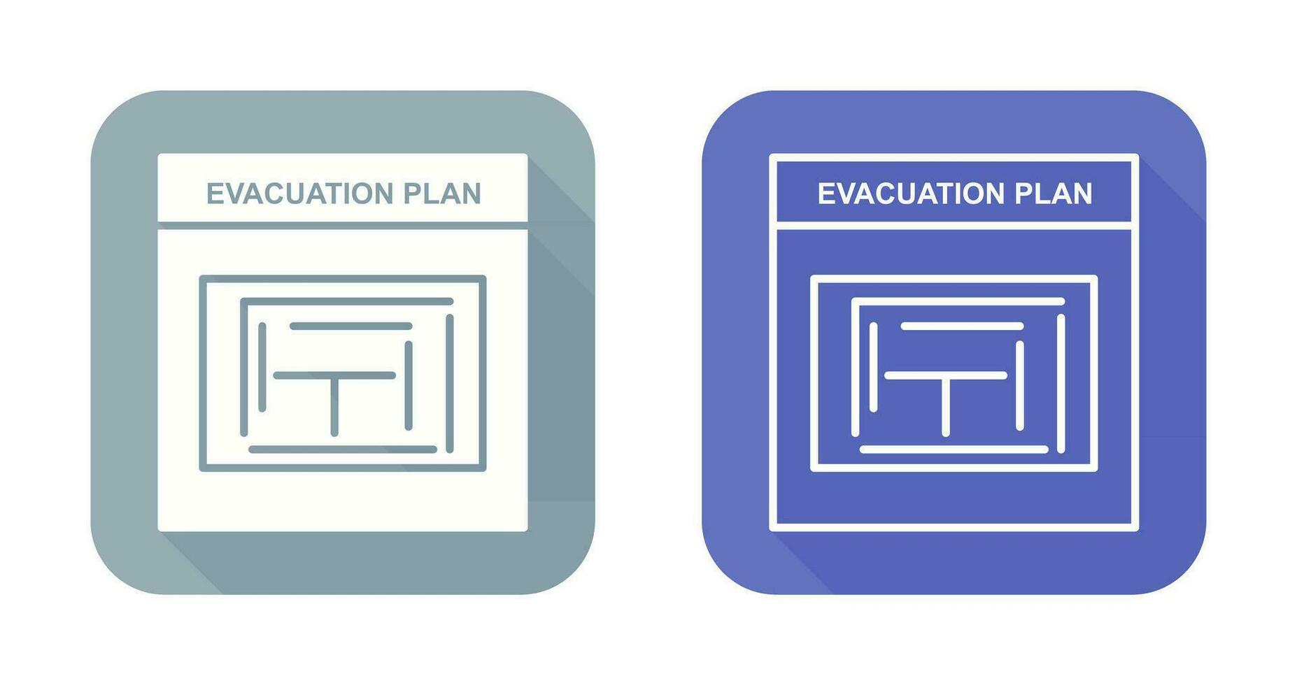 Evacuation Plan Vector Icon