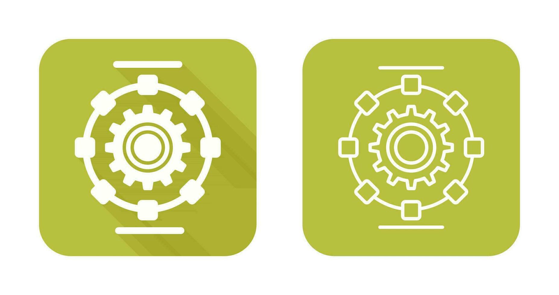 Automated Process Vector Icon