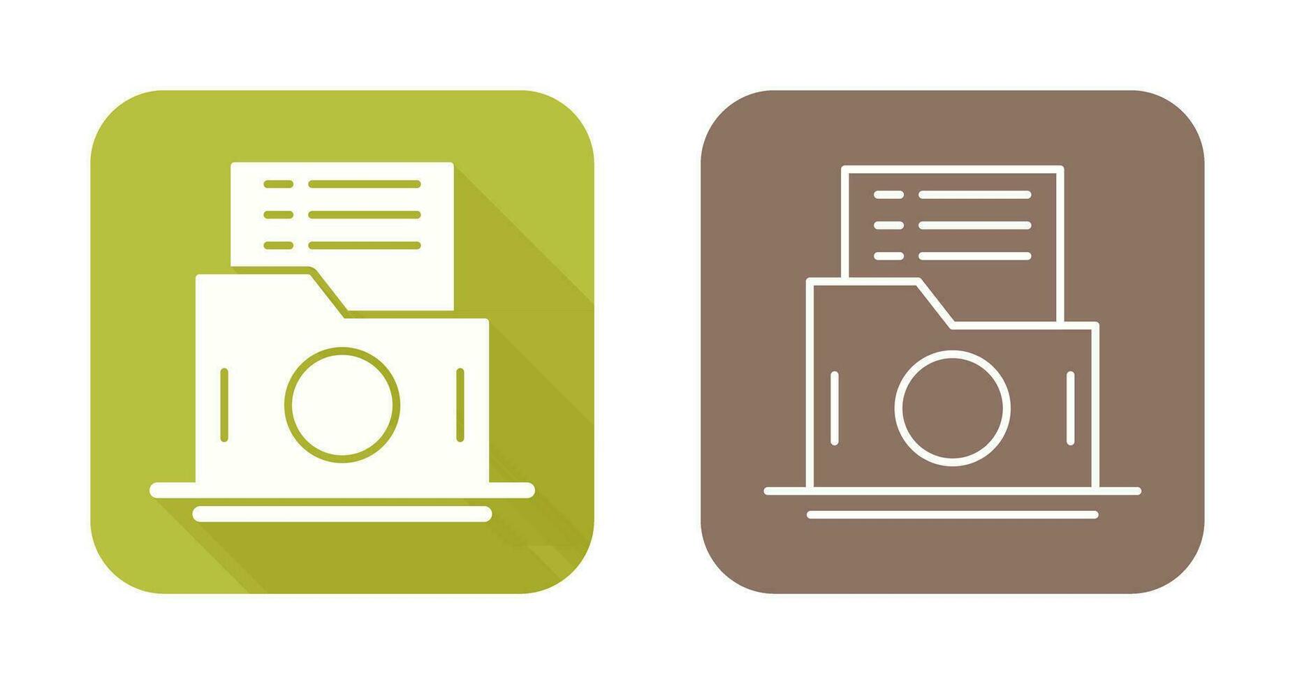 List Folder Vector Icon