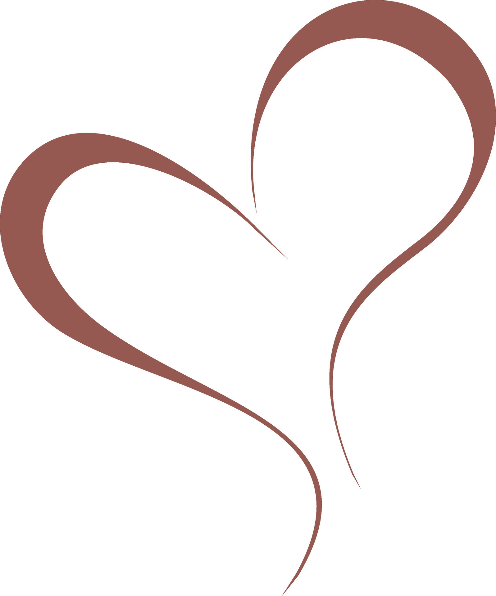 Flat illustration of brown heart. 25320443 Vector Art at Vecteezy