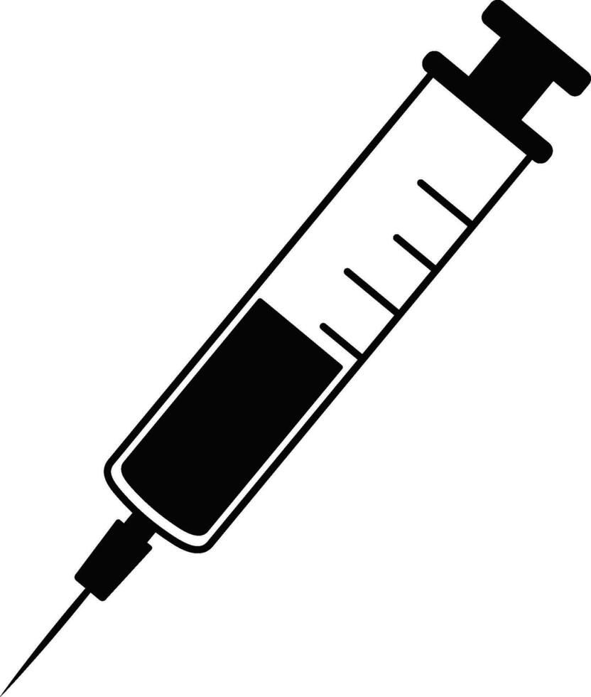 Syringe symbol for Medical concept. vector