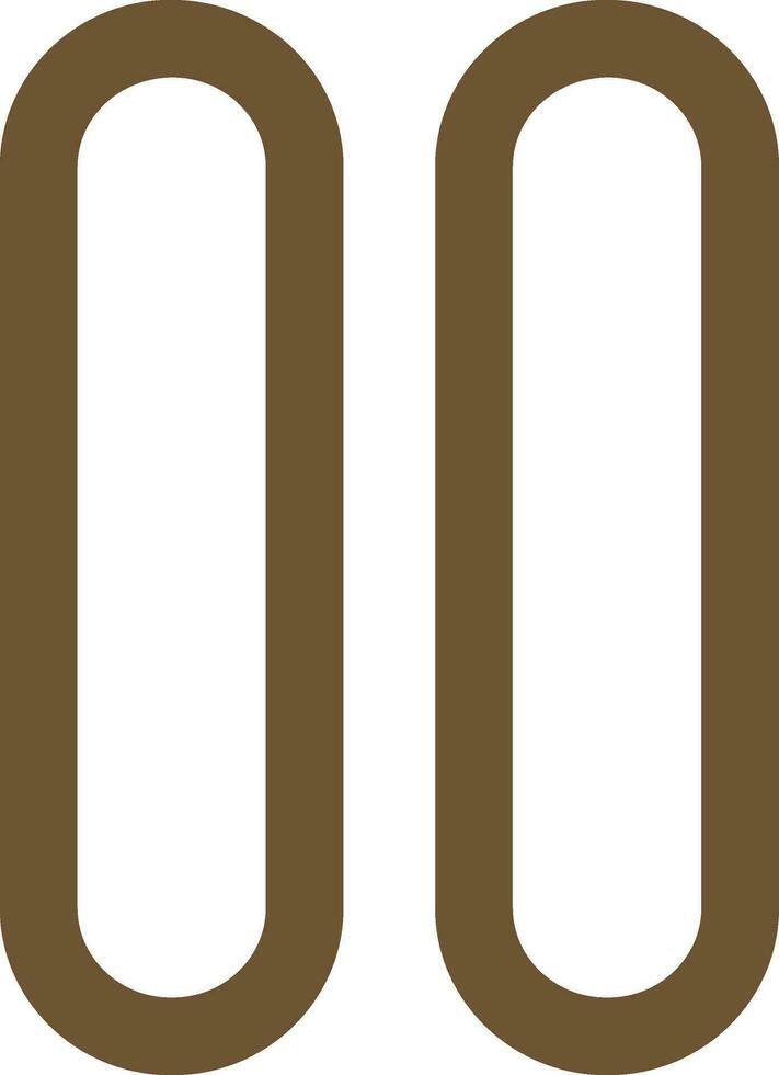 Pause button icon or illustration in flat style. vector