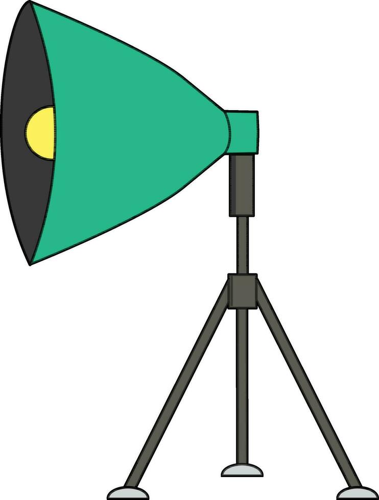 Flat illustration of studio light. vector