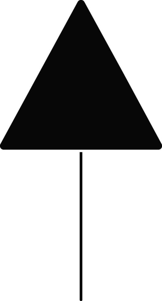 Tree in black color. vector