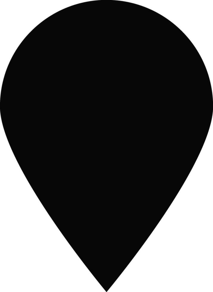 Flat style drop in black color. vector