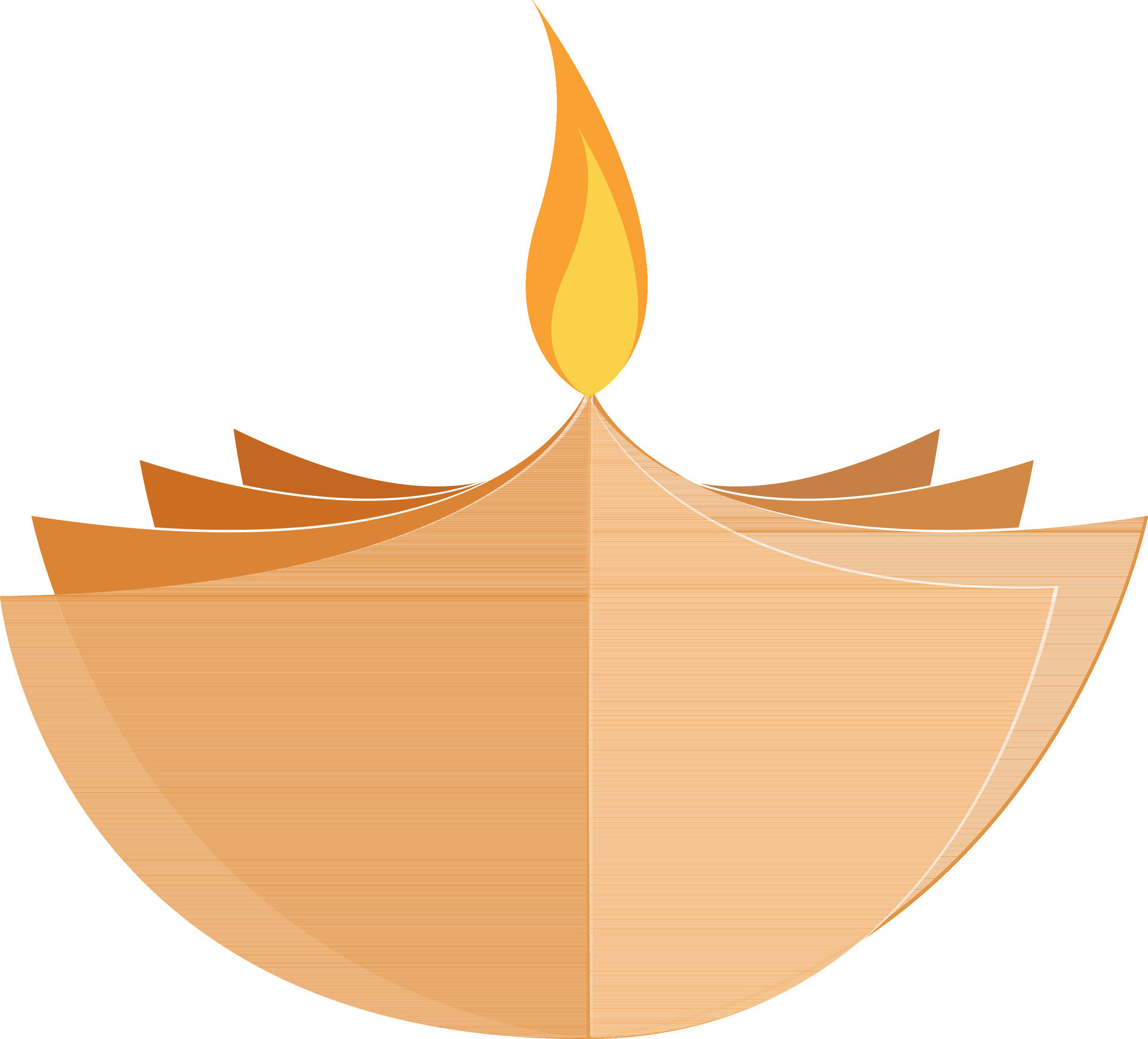 Paper cut out design of oil lamp Diya. 25320673 Vector Art at Vecteezy