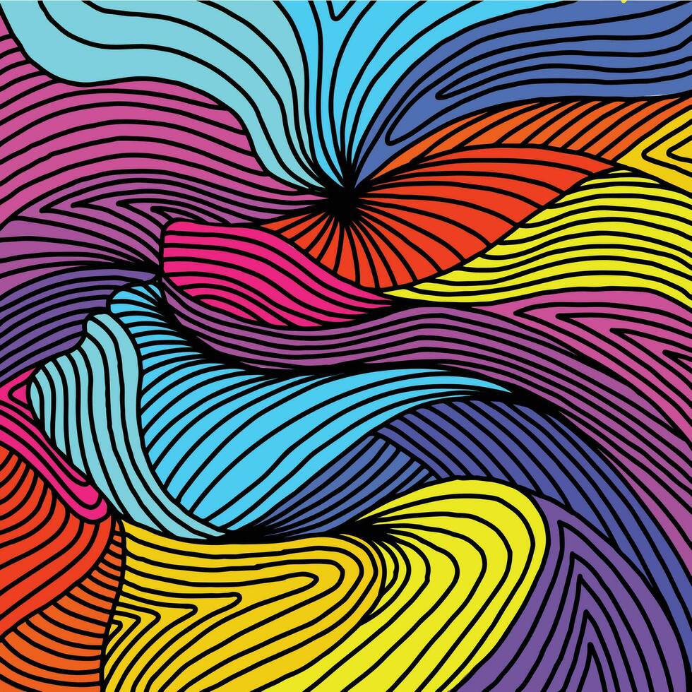 Colorful abstract background design. Modern wavy line pattern guilloche curves. stripe texture for banner, business backdrop. vector template
