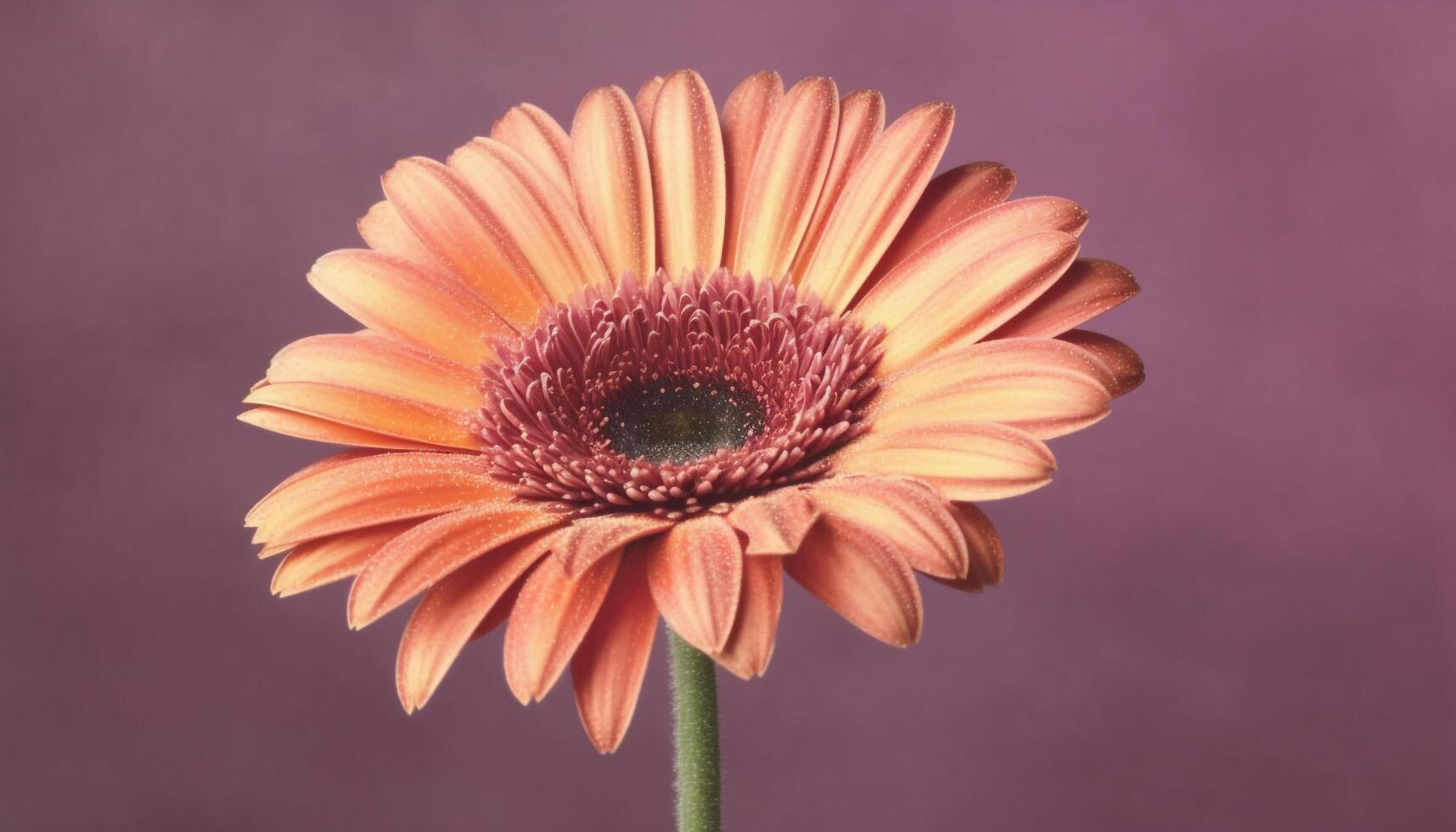 Vibrant gerbera daisy blossom, a gift of love in nature generated by AI photo