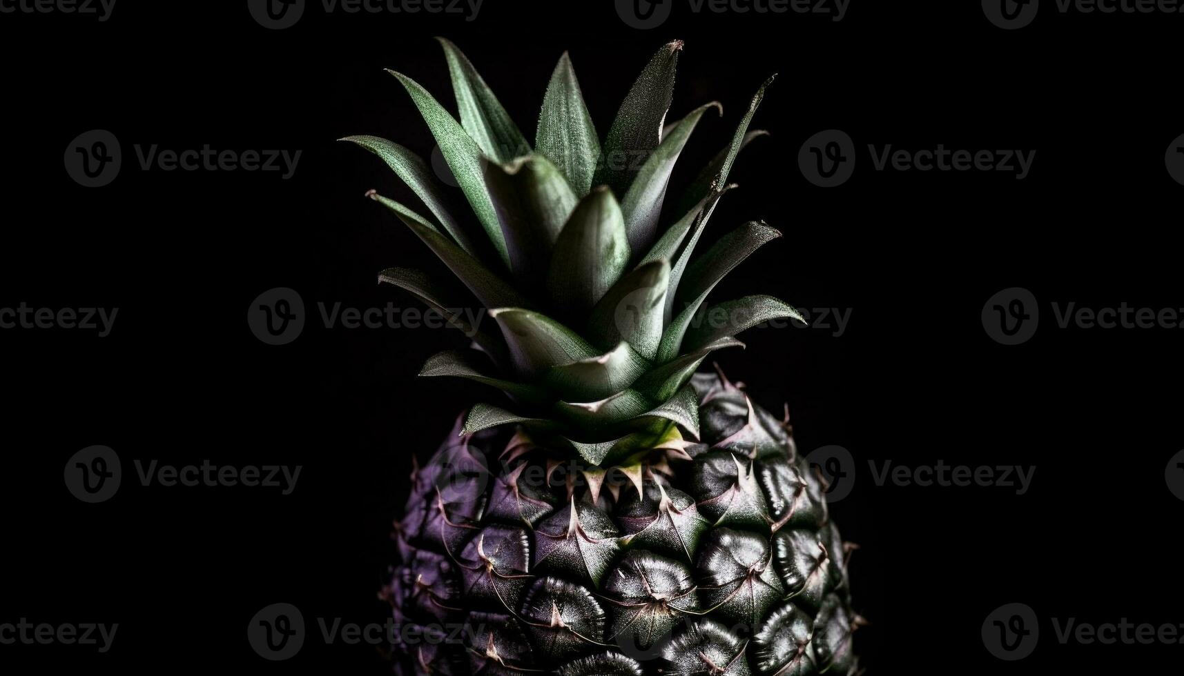 Juicy pineapple slice, ripe and fresh, perfect for healthy snacking generated by AI photo