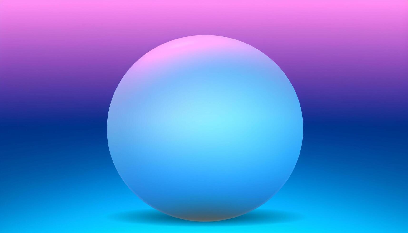 sphere decoration in vibrant colors with defocused generated by AI photo