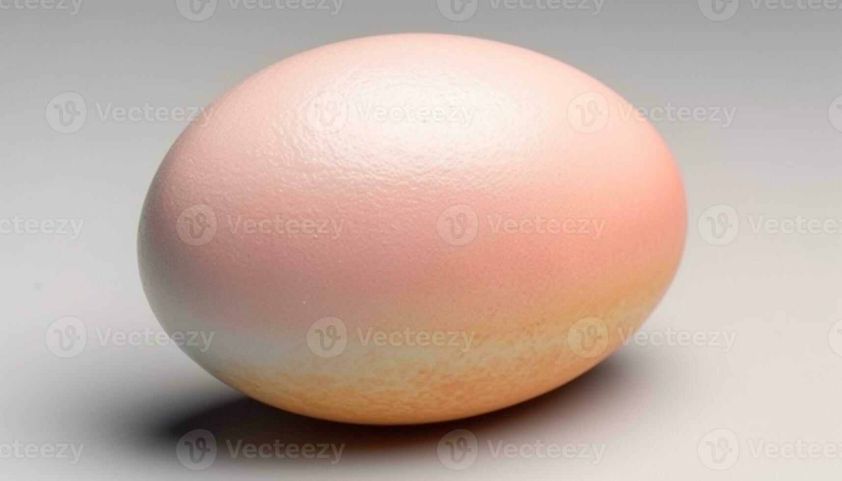 Boiled egg symbolizes new life in Christianity, on white generated by AI photo