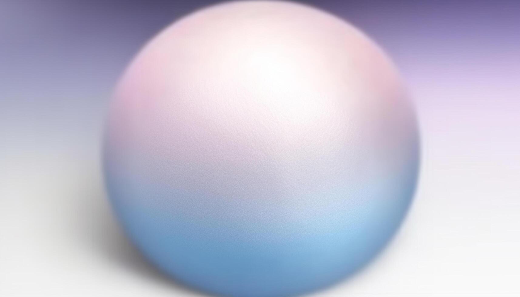 Abstract sphere decoration in vibrant colors with defocused background generated by AI photo