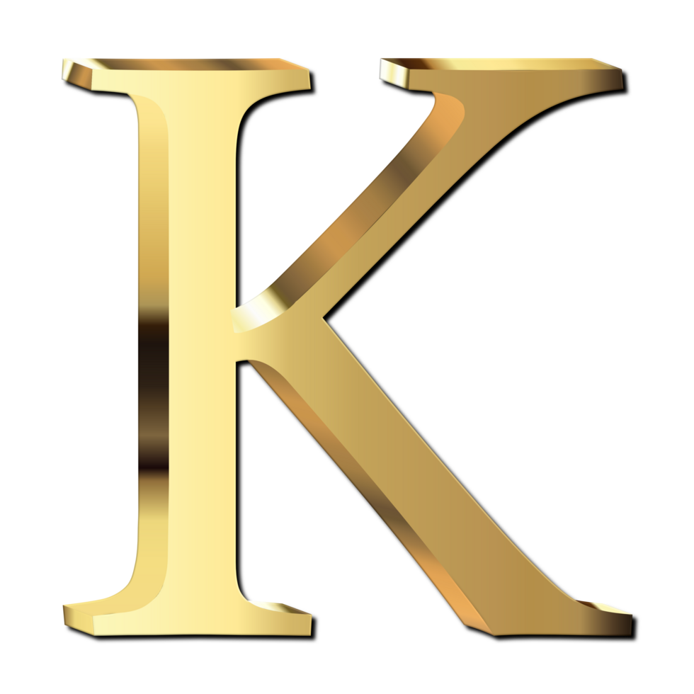 gyllene brev k png