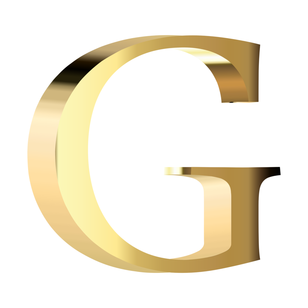 golden letter g 25322790 PNG