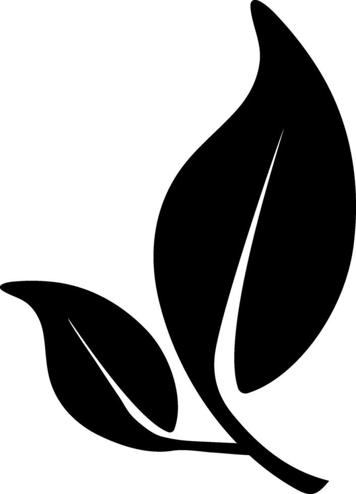 Black leaves design. vector