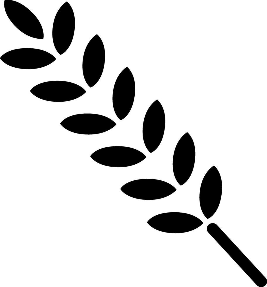 plano ilustración de hojas diseño. vector
