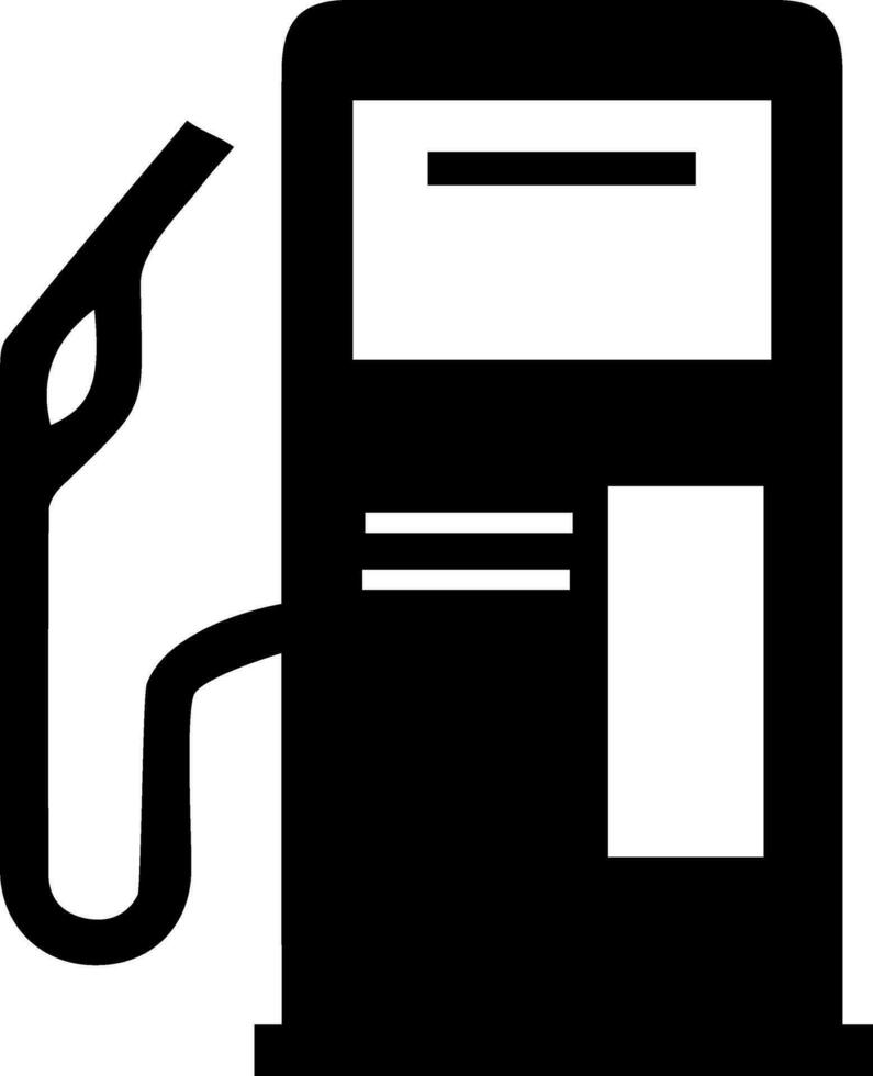 Flat illustration of a petrol pump. vector