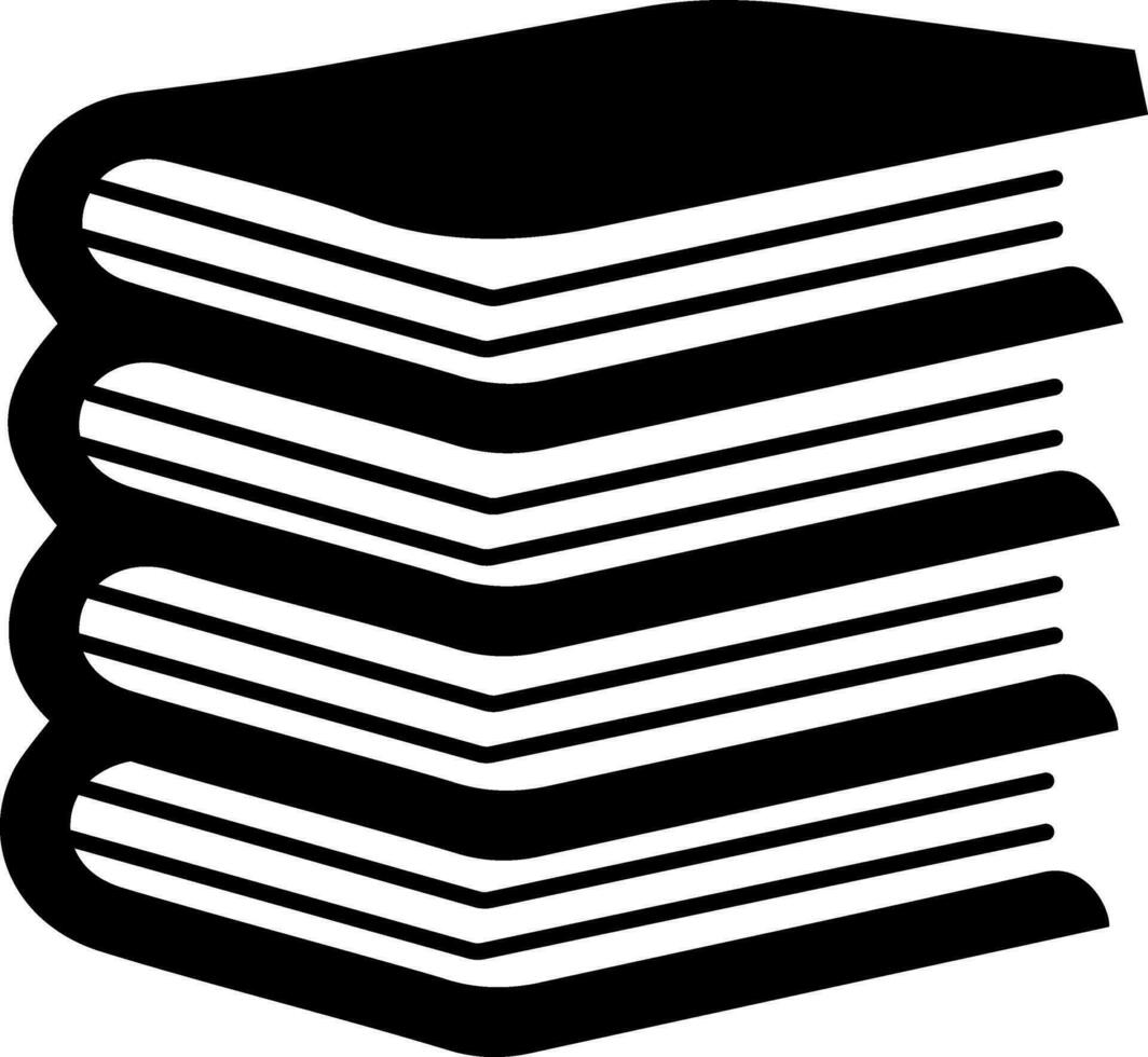 Illustration of stack of books. vector