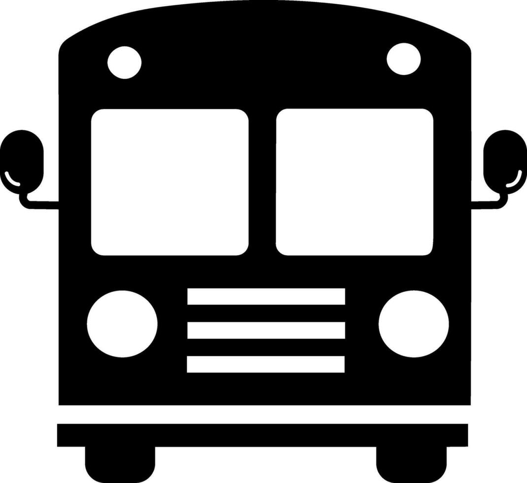 Vector illustration of bus icon.