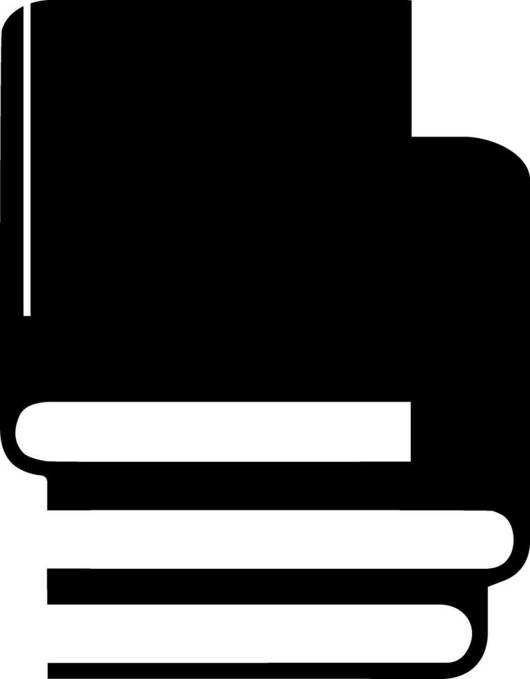 Flat illustration of stack of books. vector