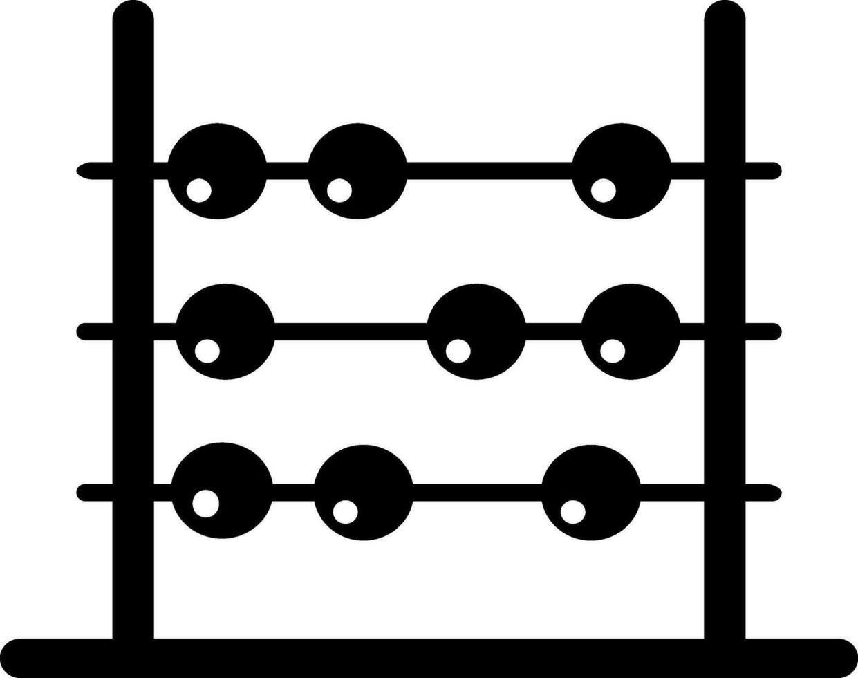 Vector abacus sign or symbol.