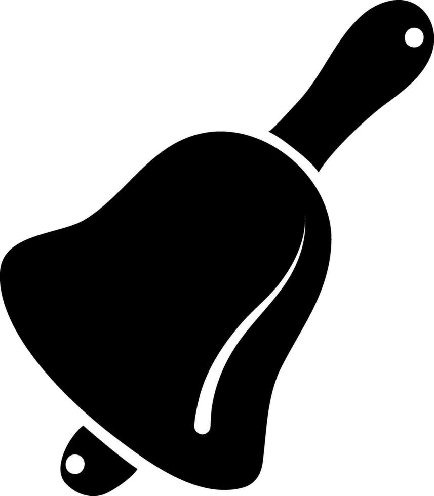 Flat illustration of ringing bell. vector
