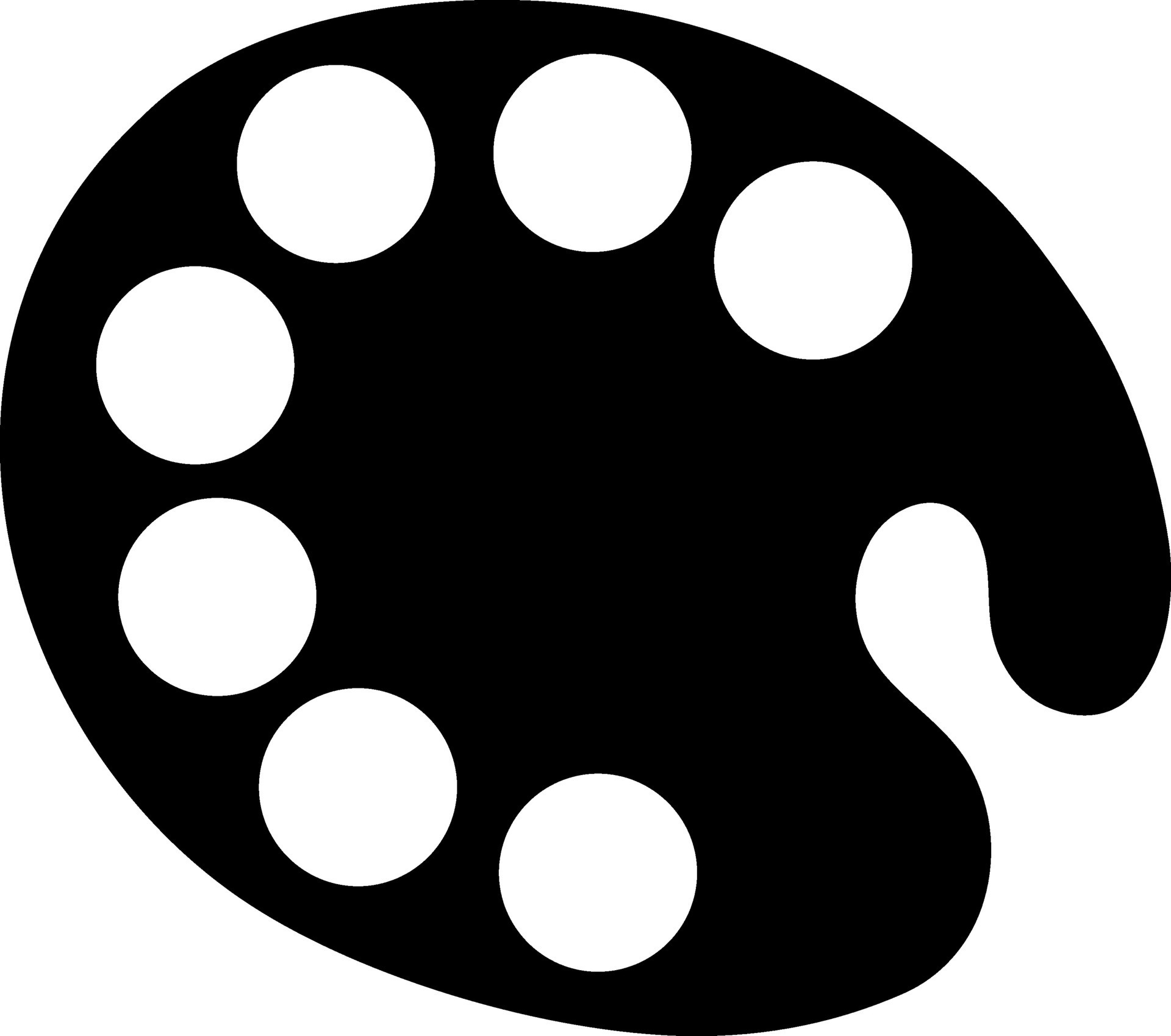 Flat illustration of a paint palette. 25323035 Vector Art at Vecteezy