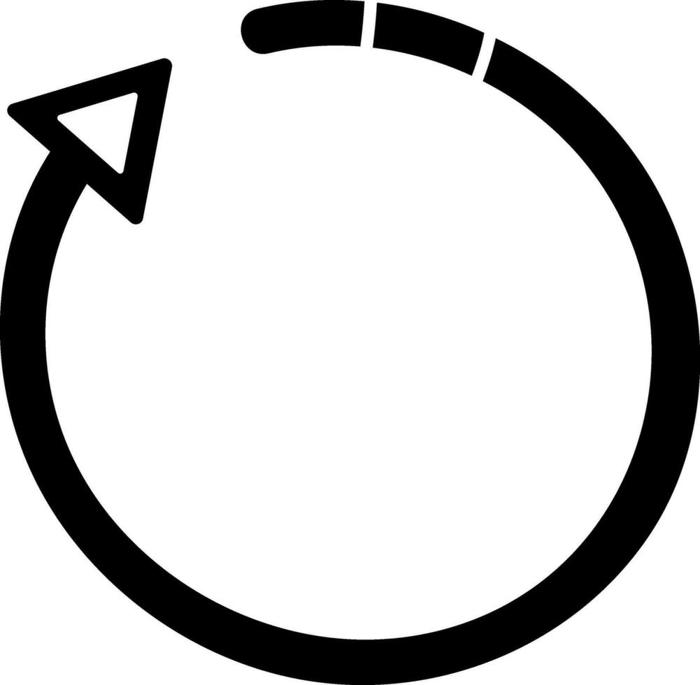 Vector illustration of circular loop.