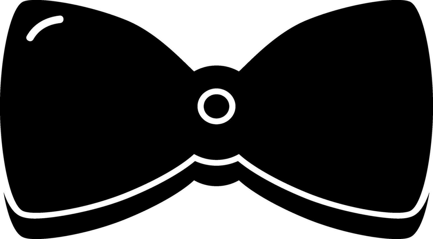 Flat illustration of a bow tie. vector