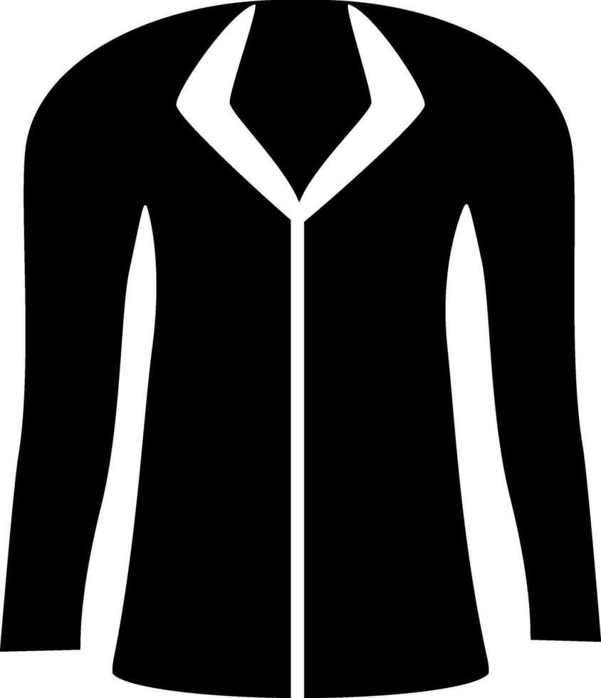 Flat style illustration of a jacket. vector