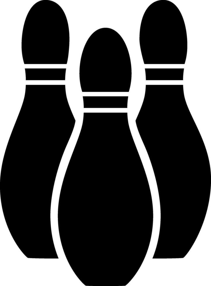 Illustration of bowling pins. vector