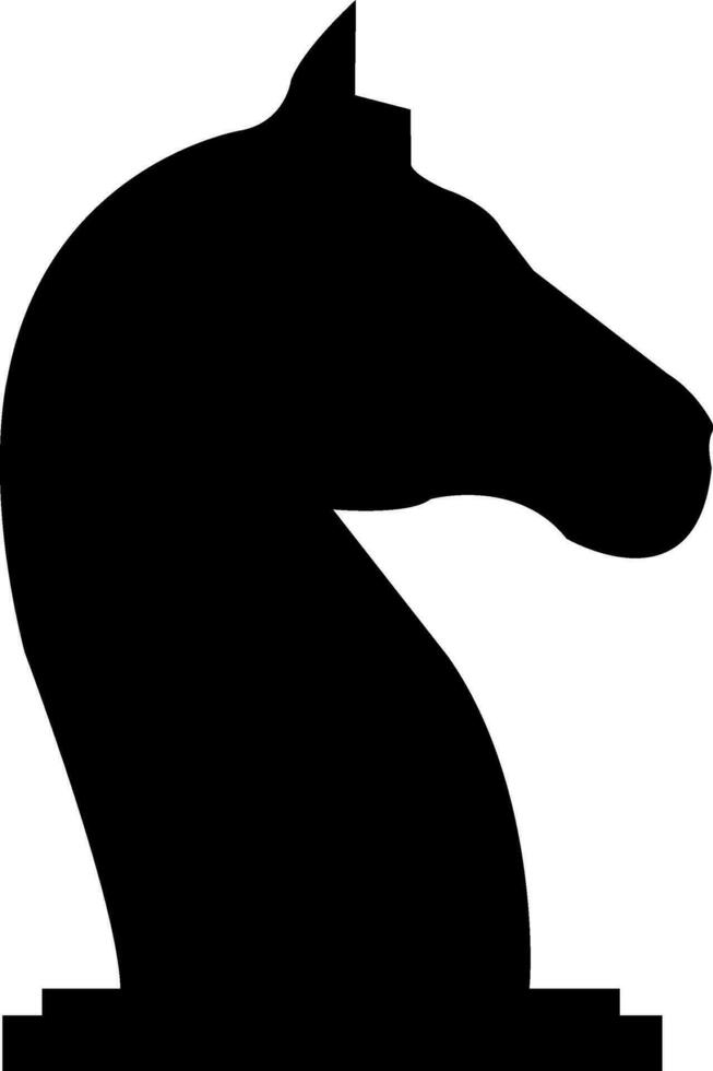 Flat illustration of a chess piece. vector