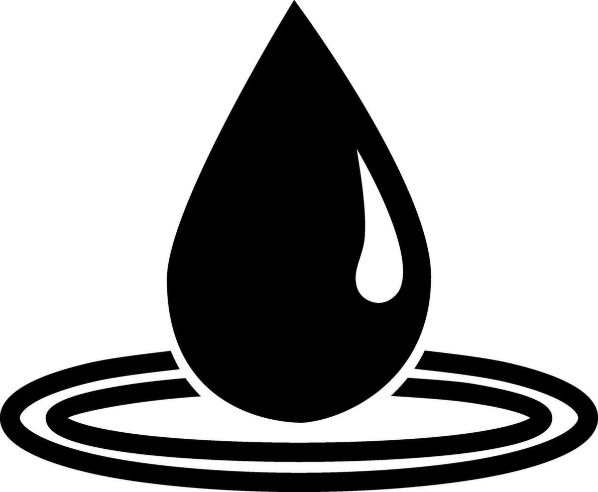 Illustration of a rain drop. vector