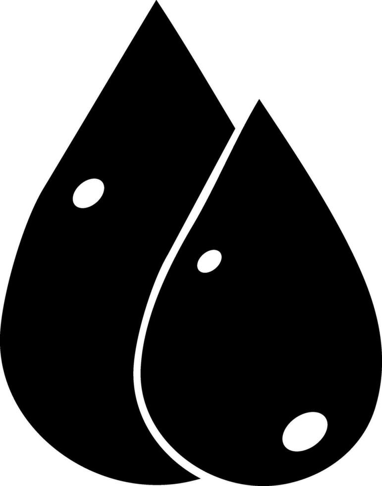 Flat illustration of drop. vector