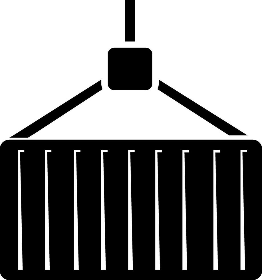 Flat illustration of a crane. vector