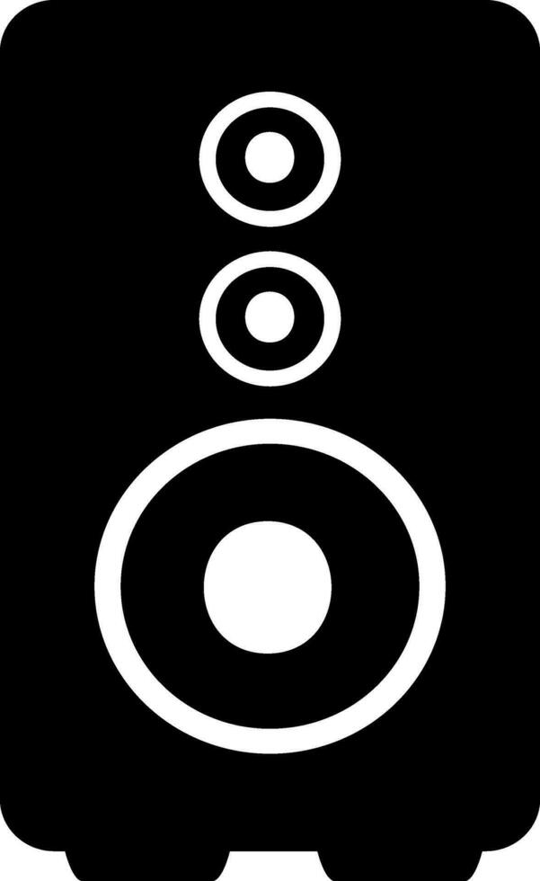 Audio Speaker icon in flat style. vector