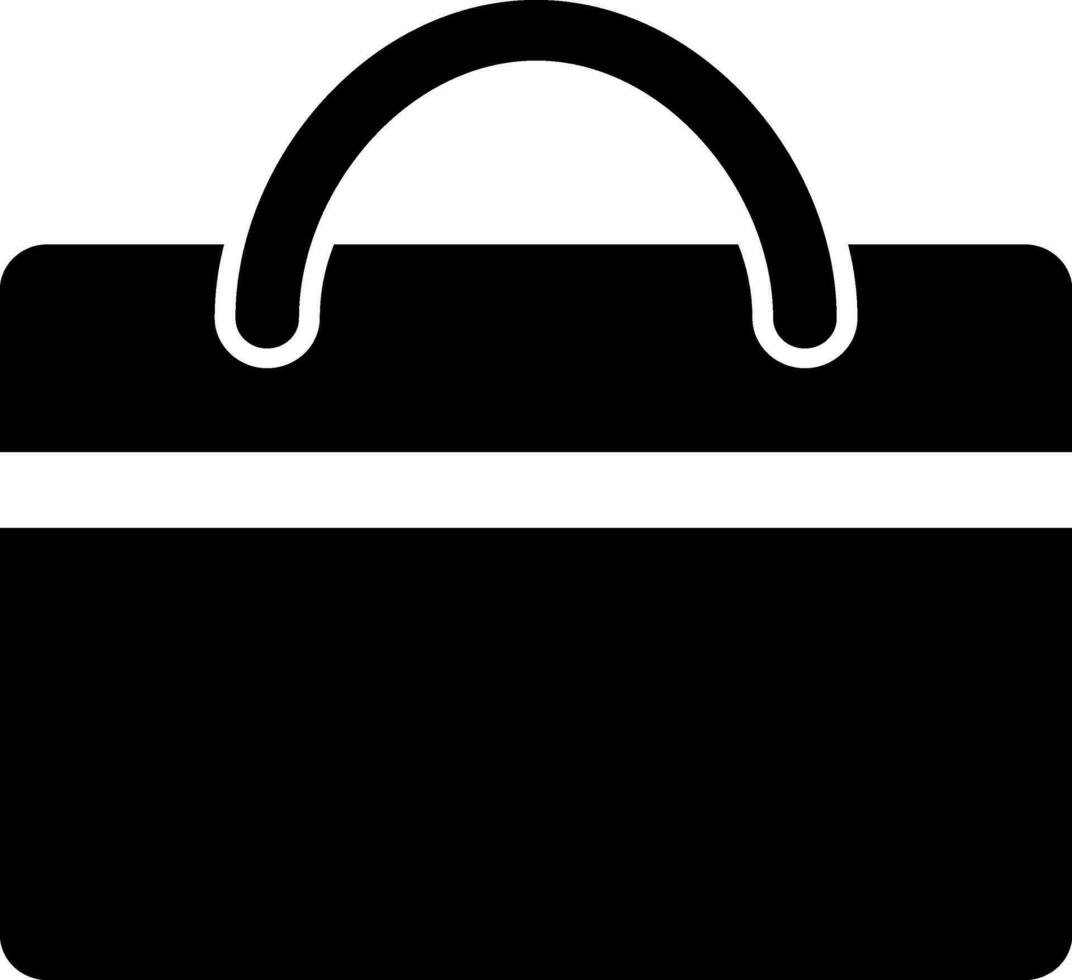 Vector Briefcase icon in flat style.