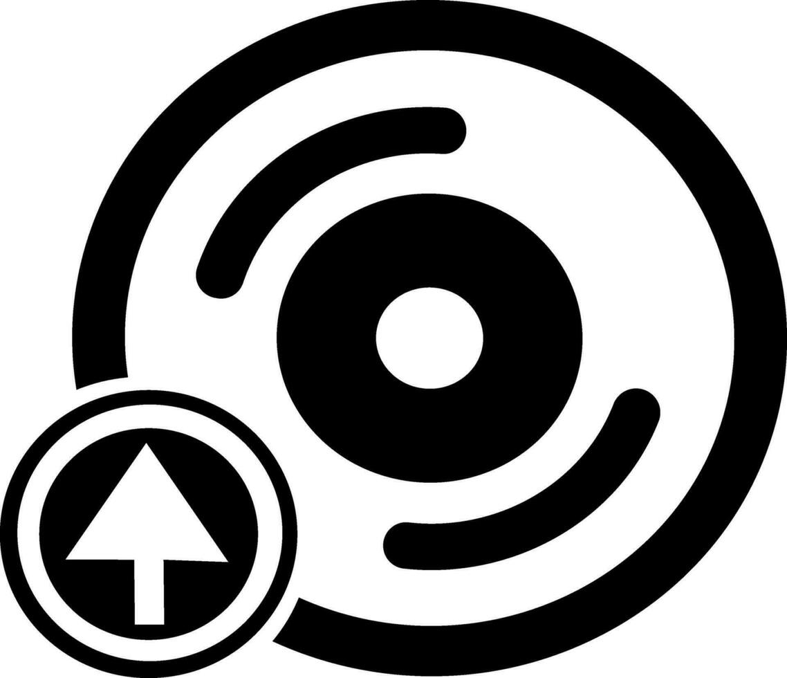 Flat style CD or DVD icon. vector