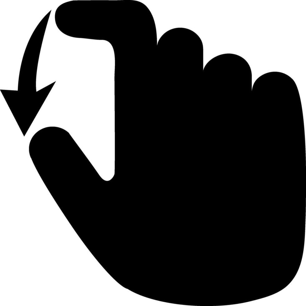 Gesture sign and symbol. vector