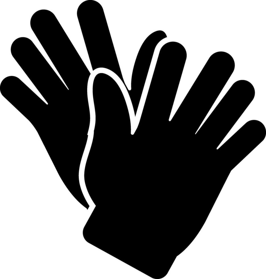 High five hand gesture in flat style. vector