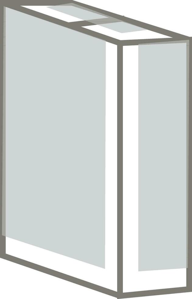 plano estilo ilustración de un envase. vector