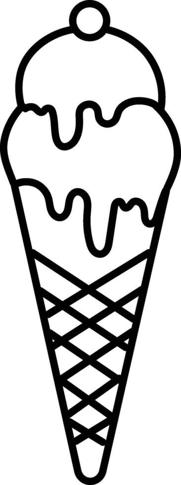 Illustration of sweet delicious Ice Cream. vector