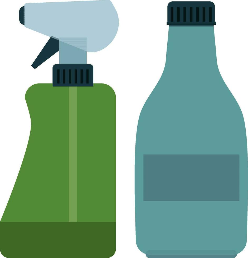 Flat illustration of spray bottle icon. vector