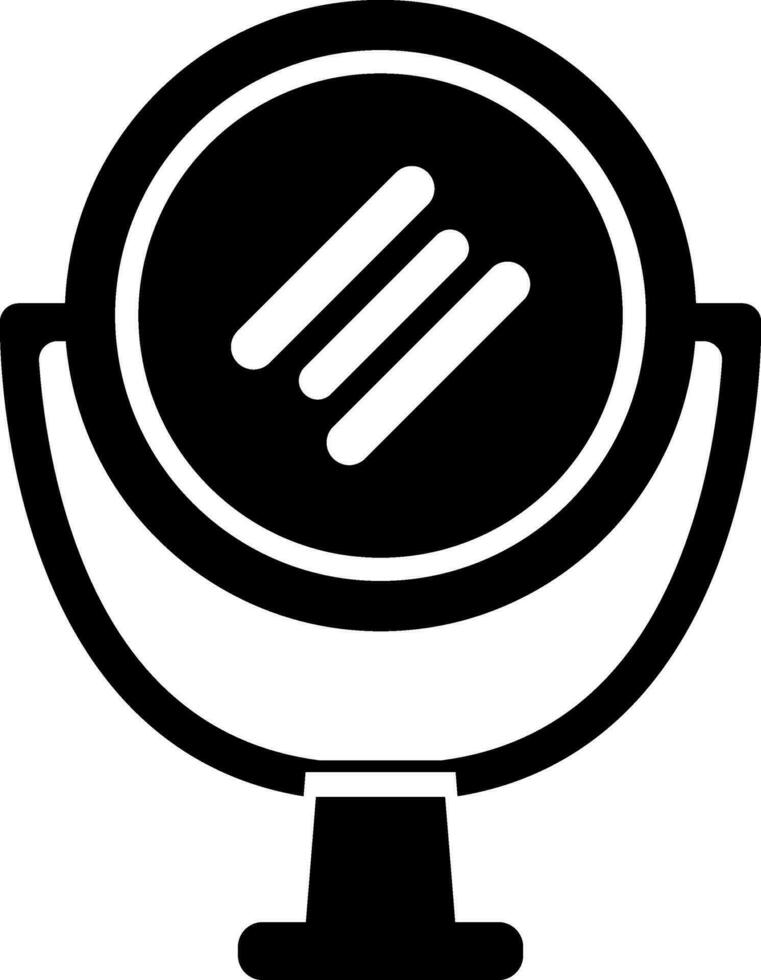 Isolated mirror icon in flat style. vector