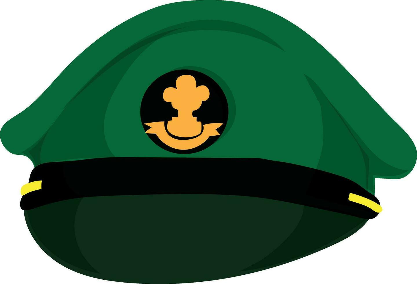 Indian Army soldier cap icon. vector