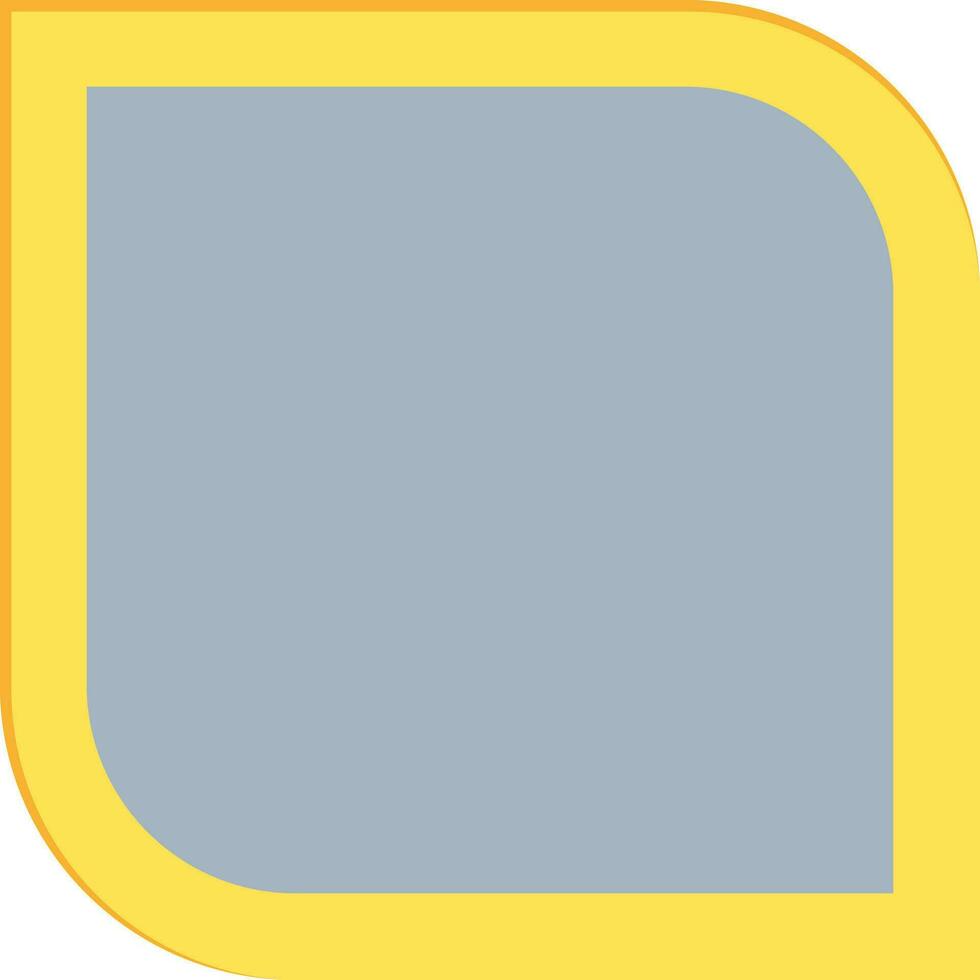 Flat style icon of a frame. vector