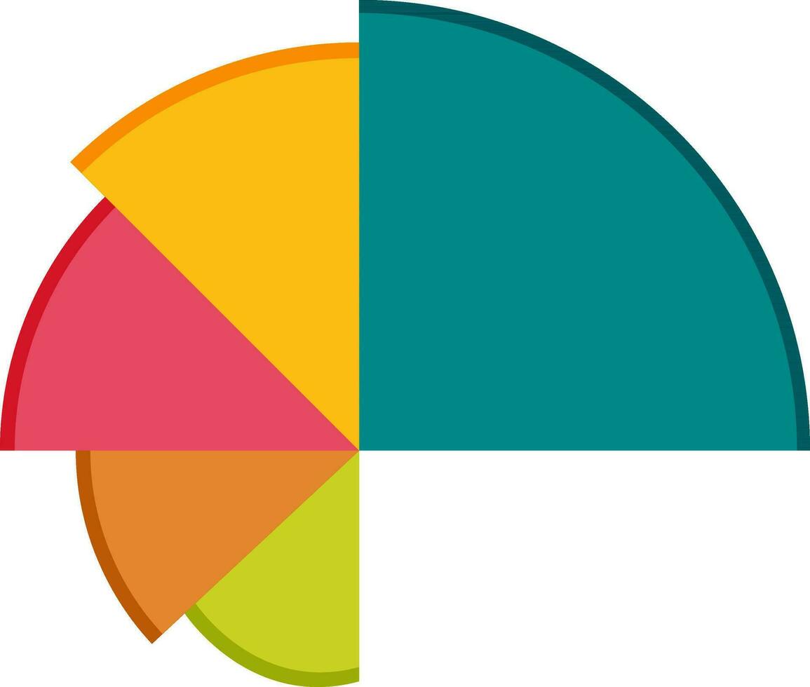 Colourful infographic element. vector