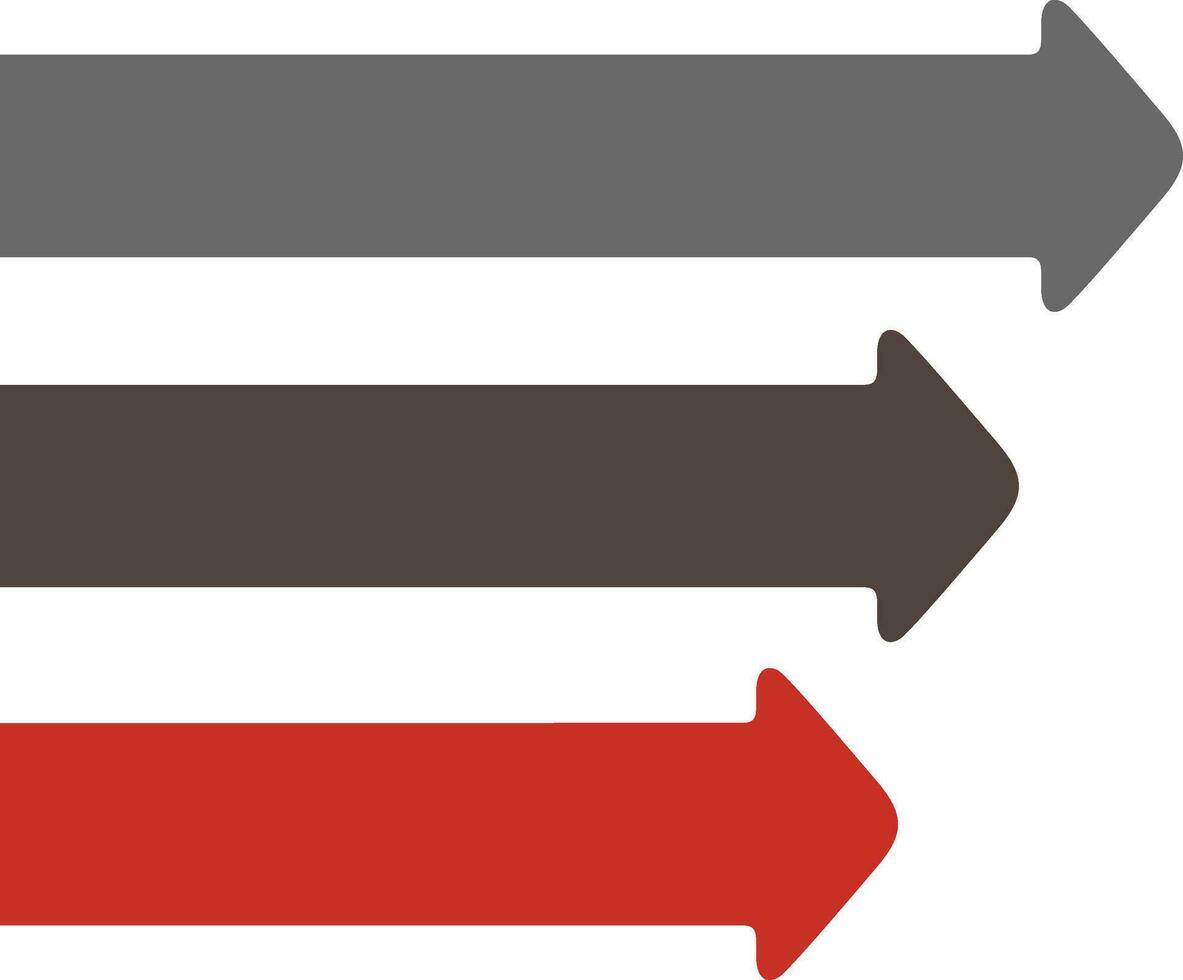Infographic colorful arrow set for business concept. vector